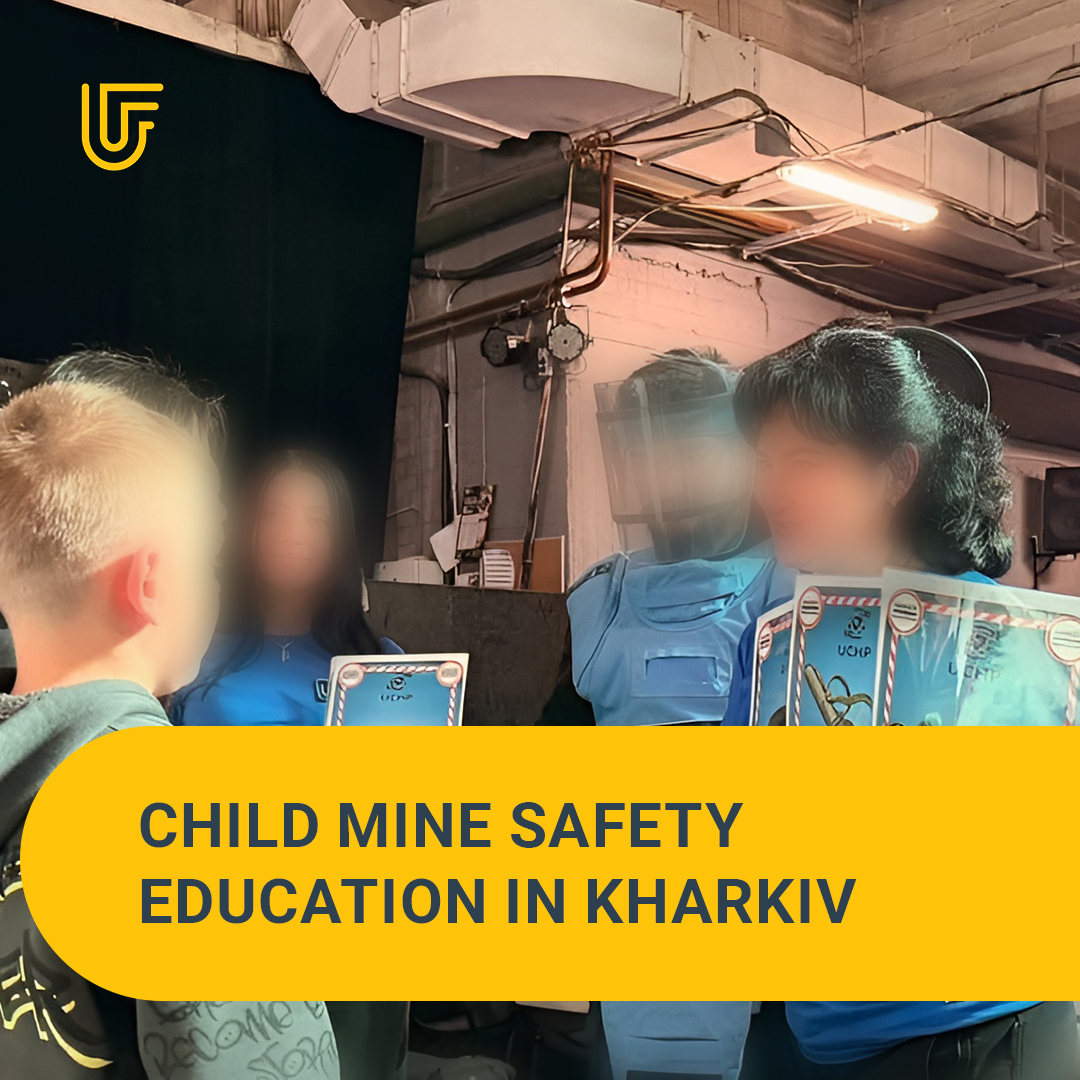 In December 2025, up to 500 children from the Kharkiv region took part in a holiday event that combined care with mine safety education.